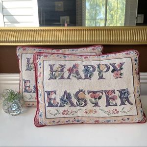 Happy Easter Woven Pillows